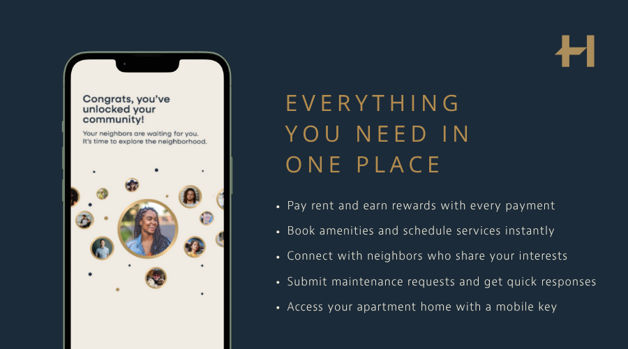 Experience seamless living with Halo by Kairoi a graphic showing a smart phone and more information