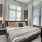 spacious bedroom with 2 large windows for natural lighting