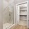 spacious walk in shower and closet
