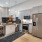spacious open kitchen with stainless steel appliances